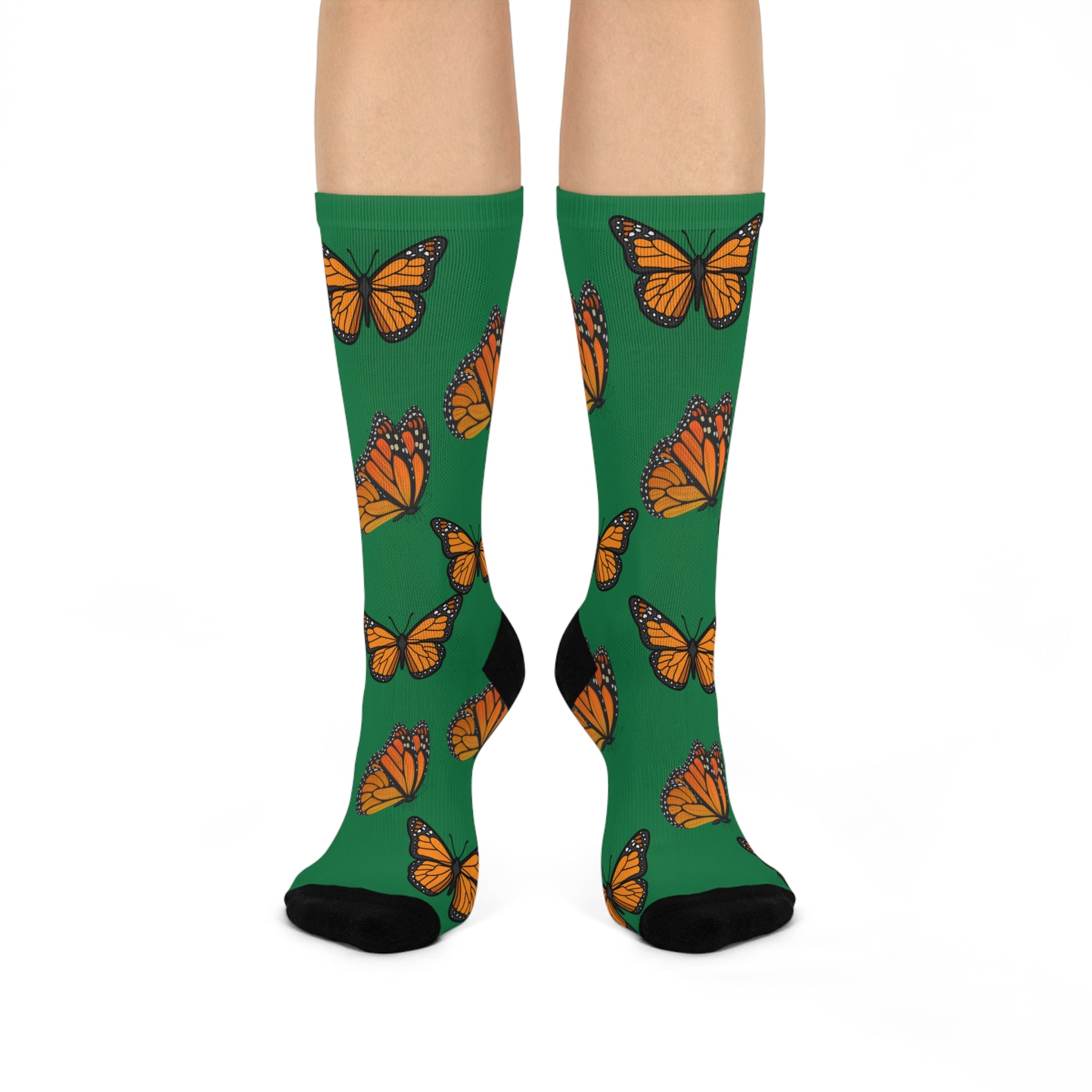 Green Goddess Monarch Miracle SlumberWear Designer Super Socks! Cushioned Heel & Toe Made to Match All CC Blu SlumberWear!