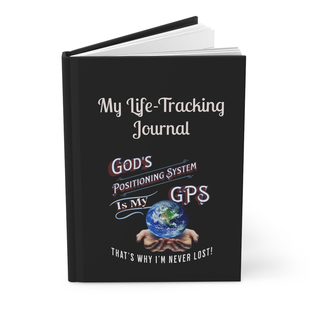 God's GPS Hardcover Inspirational Personal  Soul-Tracking Journal. Match It With Black  Morning Mug With-A-Message!