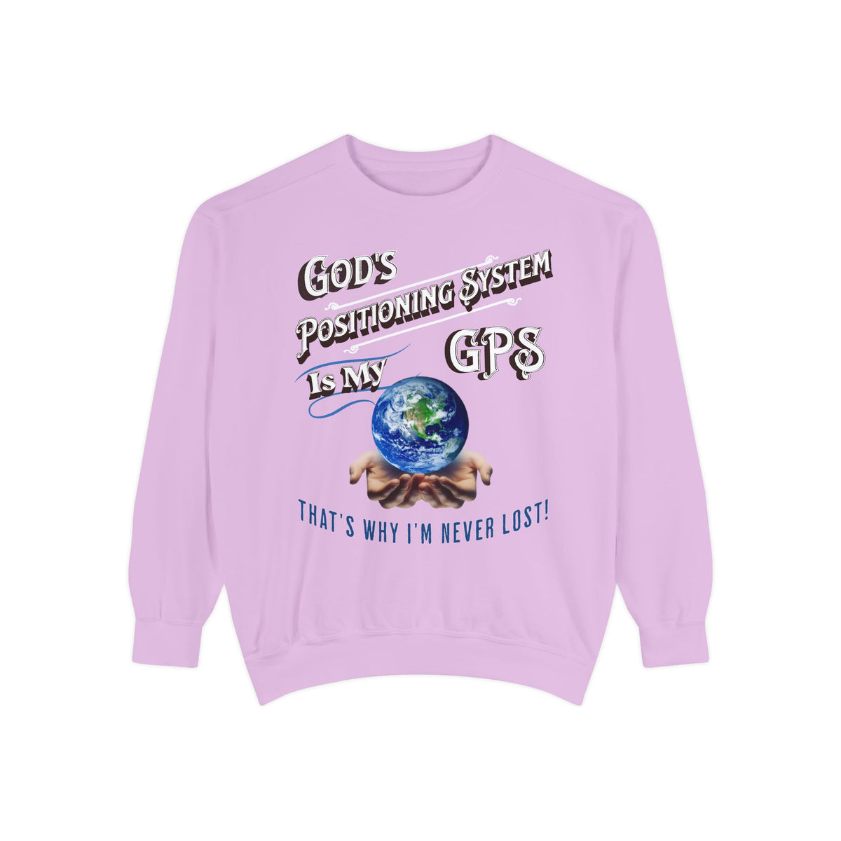 God's GPS Shades of Lilac SlumberWear Sleeper-Sweatshirt With-A-Message Mix & Match With CC Blu GPS Collection.