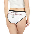 God's GPS Women's Inspirational Wake-up White Underwear With-A- Message! Match it With CC Blu's Sleeper Shirt T-Dress & Socks!