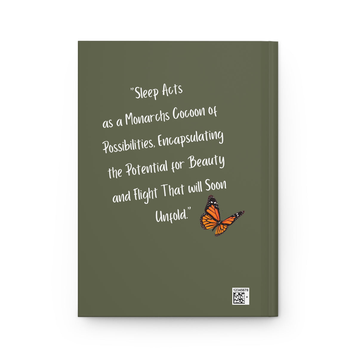 Monarch Miracles Military Green Hardcover Life-Tracking Journal Fits Perfect With The Matching Monarch Miracle Morning Mug