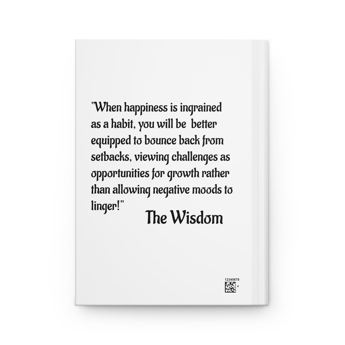 Happy Habit White, Life Tracking Hardcover Journal. Buy It With CC Blu's Matching Inspirational Women's Gift Sets!