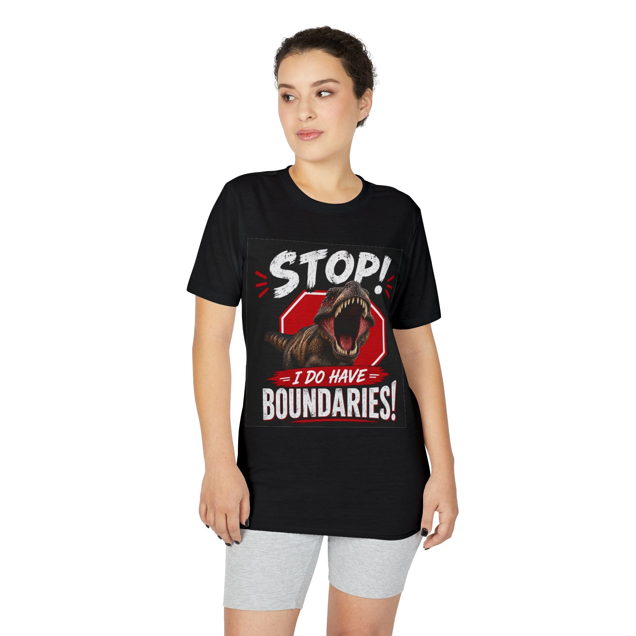 Stop! I Do Have Boundaries T-Shirt — CC Blu SlumberWear & Beyond Shirt of the Month With Attitude Collection. Check Your Discount!