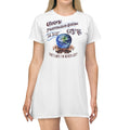 GPS God's Positioning System Whisper White Sleeper T-Dress With-A-Message. Match With CC Blu's SlumberWear Undies & Socks.