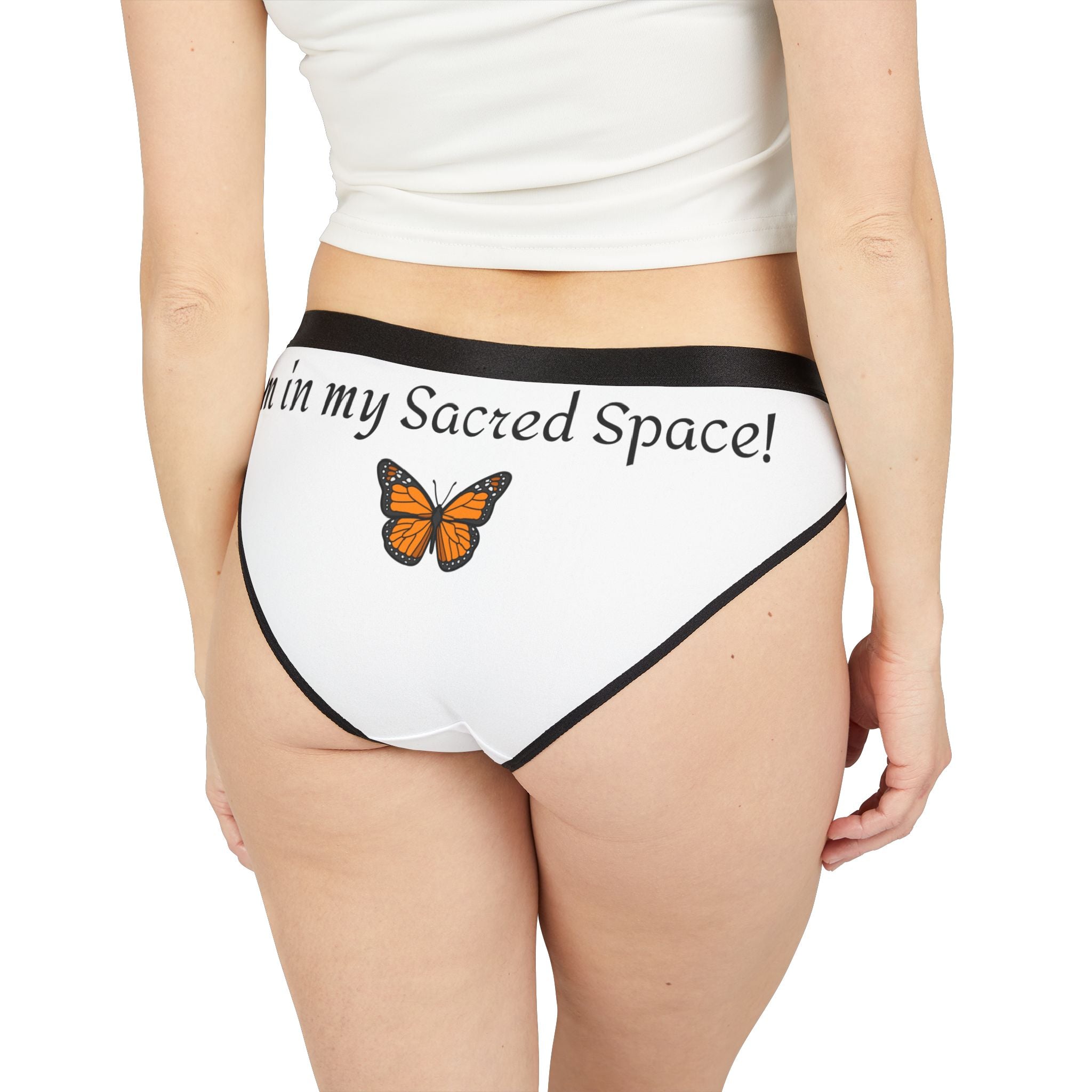 Women's 'Wishful White' Monarch Miracle  Hipster Underwear With-A-Message, Buy It With CC Blu's  Sleeper T-Dress & Socks.