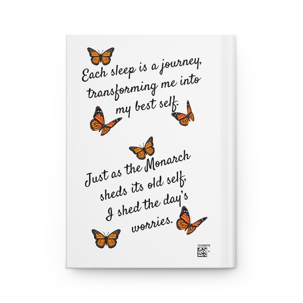 Monarch Miracles White Hardcover Life-Tracking Journal is Perfect With White Matching Monarch Miracle Good Morning Mug!