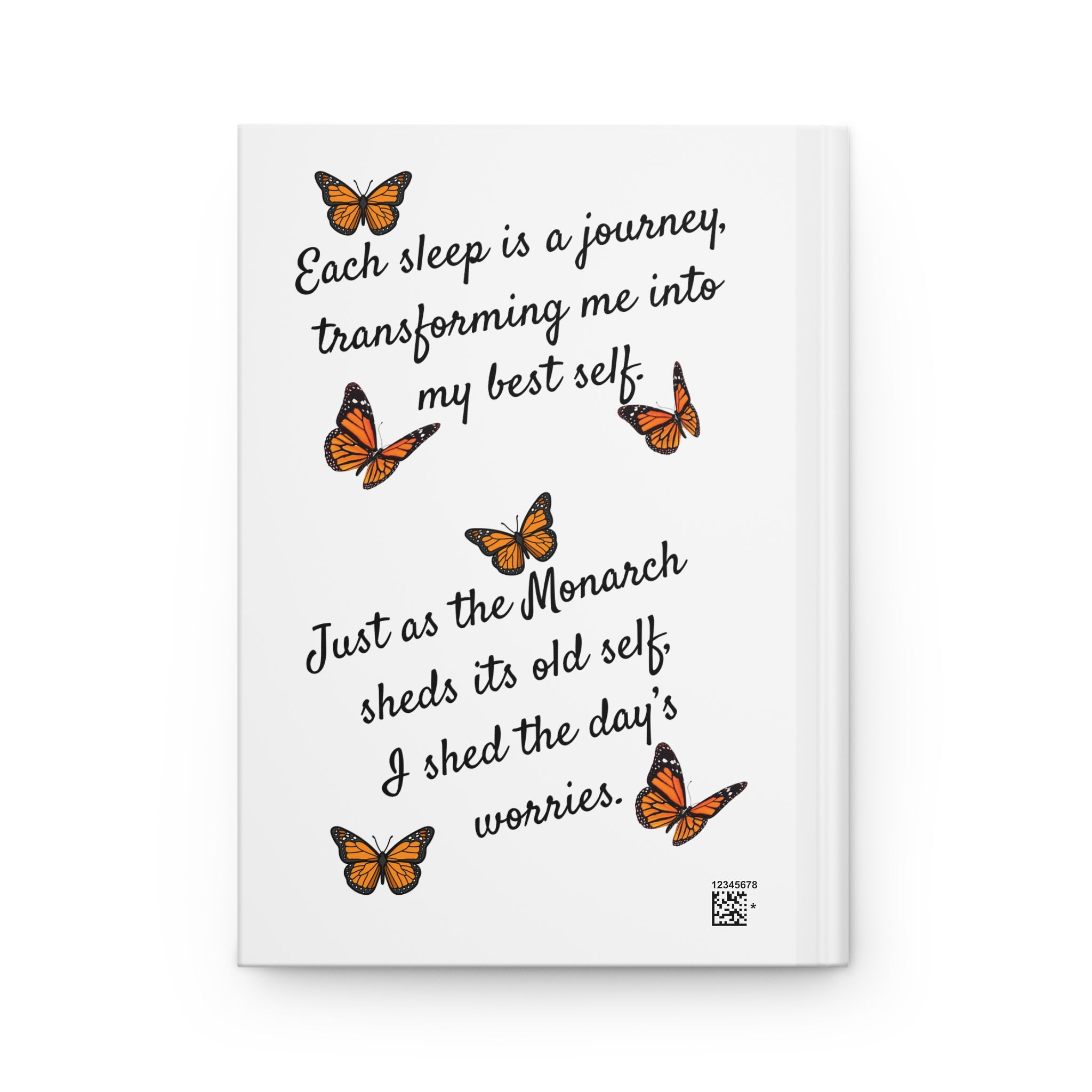 Monarch Miracles White Hardcover Life-Tracking Journal is Perfect With White Matching Monarch Miracle Good Morning Mug!