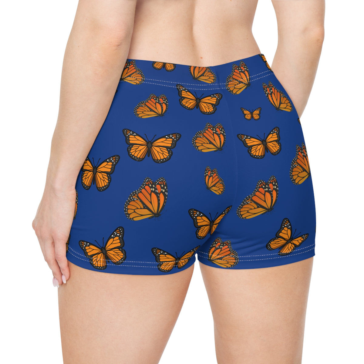 Monarch  Miracle Royalty Blue "Little-Boy" Sleep-Shorts, Designed to Pair With CC Blue's Nighttime T-Dress & Matching Super Mother's-Hug" Socks.