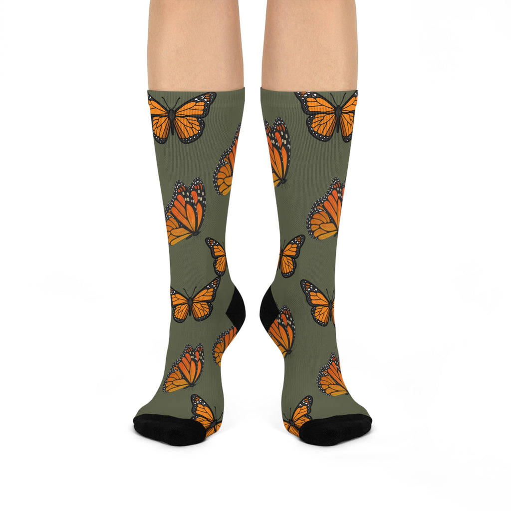 Women's Military Green Super Socks Are Designed To Mix And Match CC Blu's SlumberWear 3-Piece Gift Sets, or Buy Them Separate.