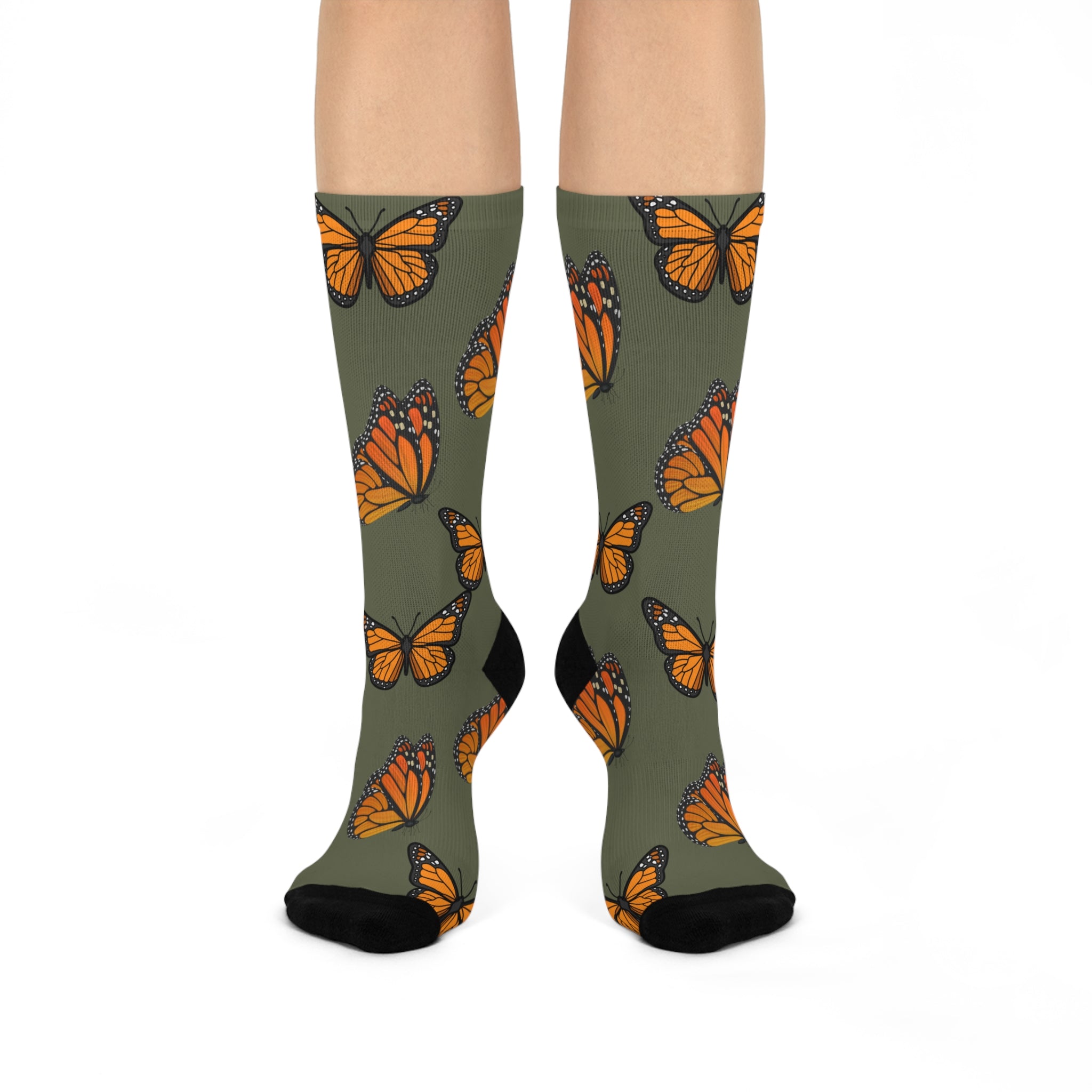 Women's Military Green Super Socks Are Designed To Mix And Match CC Blu's SlumberWear 3-Piece Gift Sets, or Buy Them Separate.