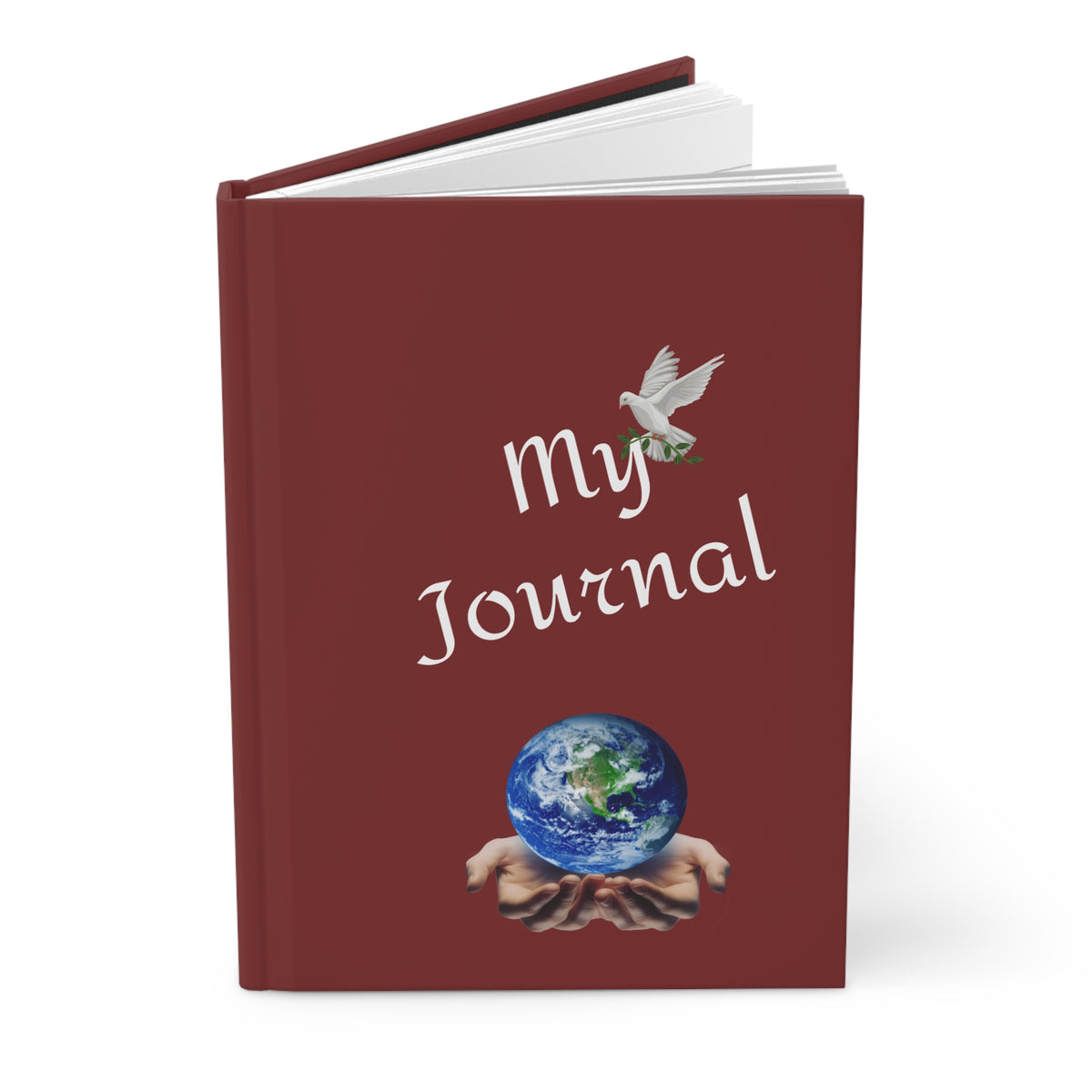God's GPS Cardinal Red Hardcover Soul-Tracking Journal Matches CC Blu's 15oz Mug With-A-Message To Start Your Red-letter Day!