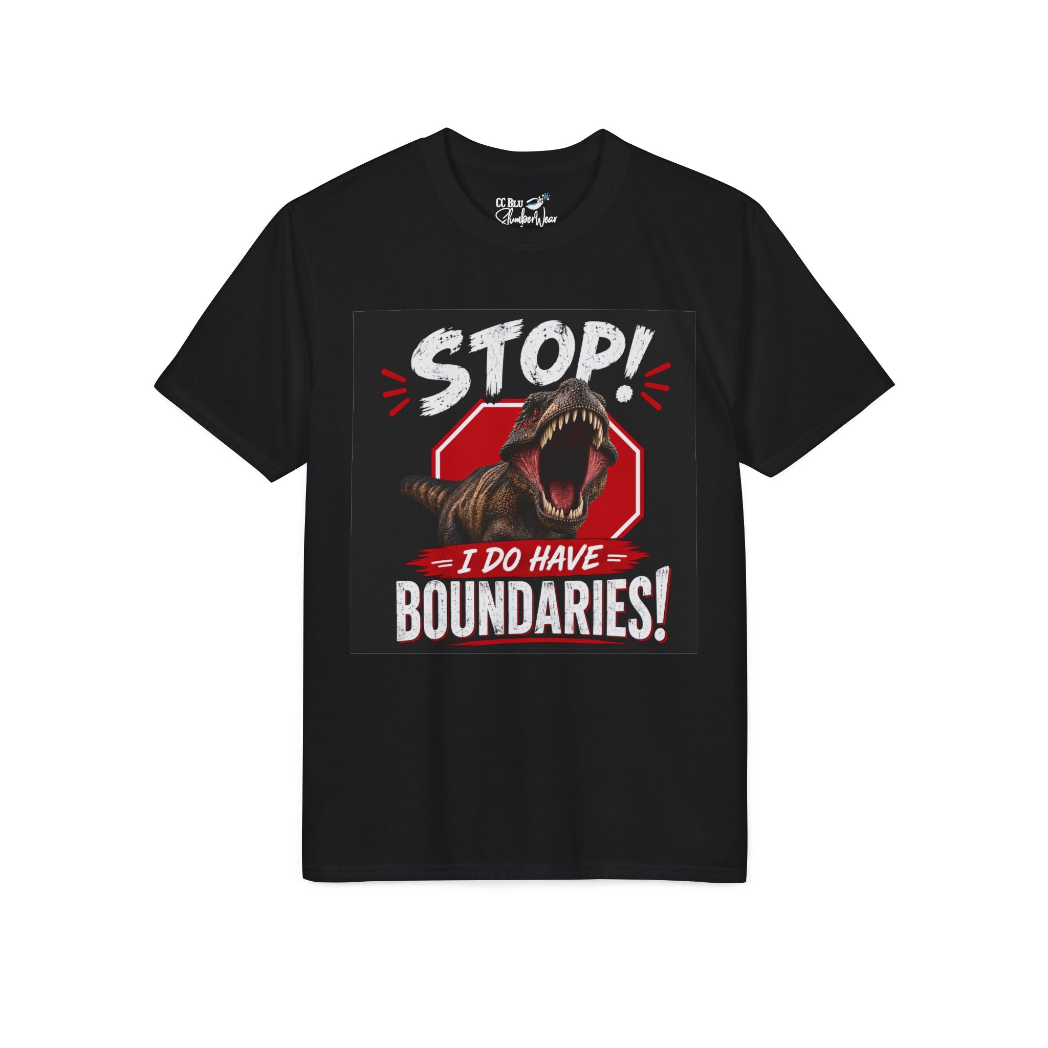 Stop! I Do Have Boundaries T-Shirt — CC Blu SlumberWear & Beyond Shirt of the Month With Attitude Collection. Check Your Discount!