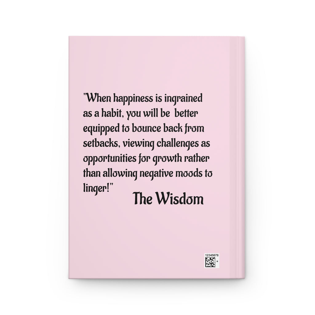 Happy Habit Pink, Life Tracking Hardcover Morning Journal. Match It With CC Blu's 15 oz Mug & Matching Gift Sets For Women!