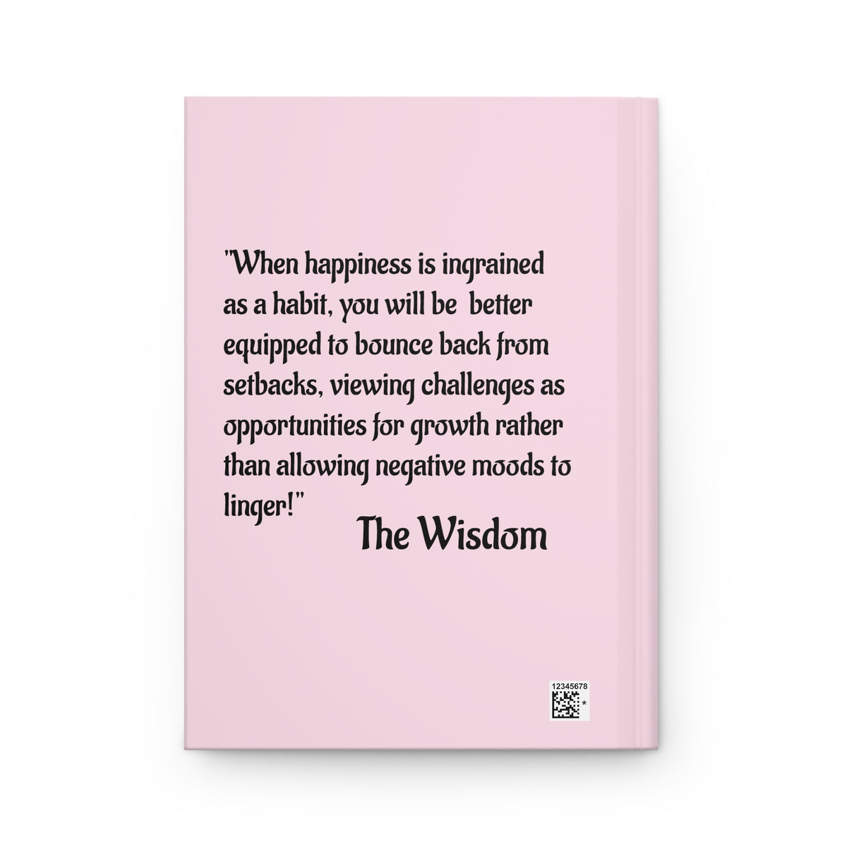 Happy Habit Pink, Life Tracking Hardcover Morning Journal. Match It With CC Blu's 15 oz Mug & Matching Gift Sets For Women!