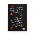 Monarch Miracles Black Hardcover Life-Tracking Journal Fits Perfect With CC Blu's Black 15oz Matching Miracle Mug! With a Message!