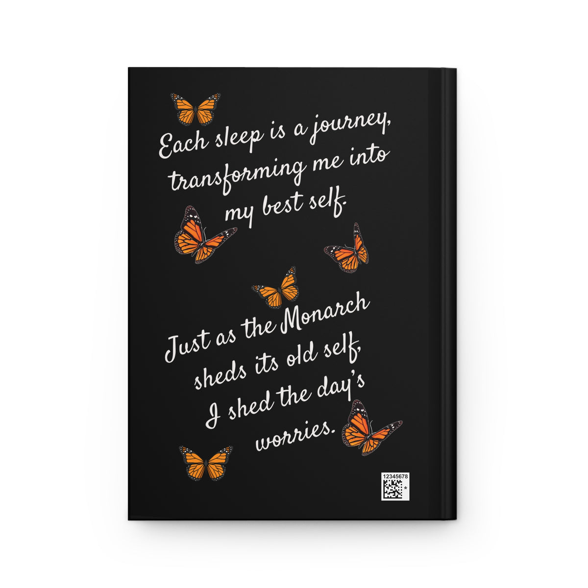 Monarch Miracles Black Hardcover Life-Tracking Journal Fits Perfect With CC Blu's Black 15oz Matching Miracle Mug! With a Message!