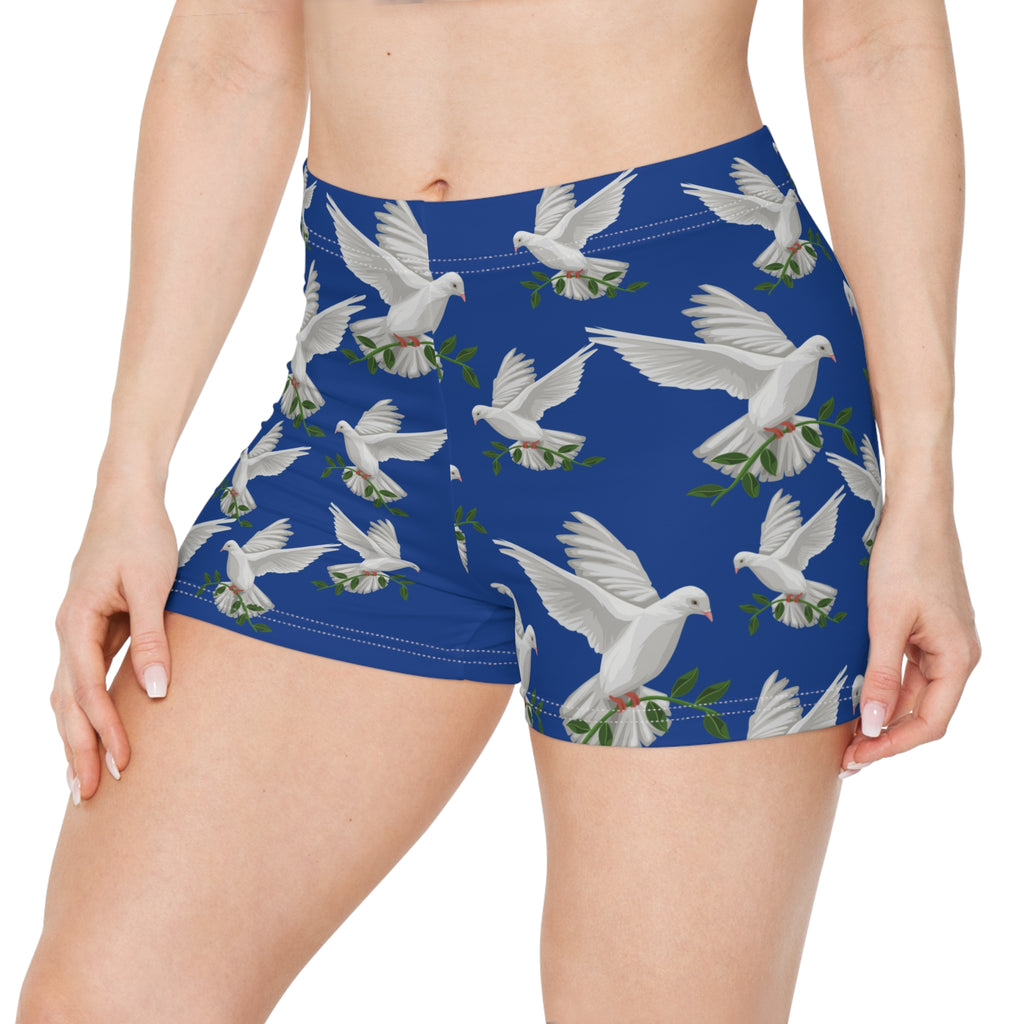 God's GPS Inspirational Women's Blue"Little Boy" Shorts. Match Them With CC Blue SlumberWear With-A-Message.