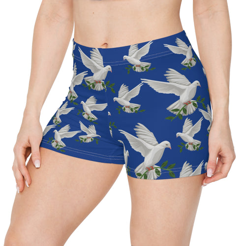 God's GPS Inspirational Women's Blue"Little Boy" Shorts. Match Them With CC Blue SlumberWear With-A-Message.