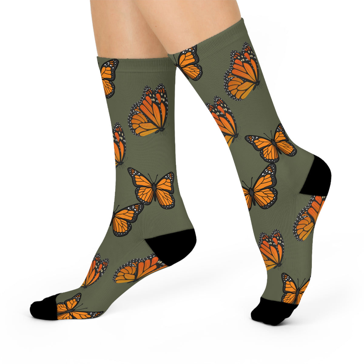 Women's Military Green Super Socks Are Designed To Mix And Match CC Blu's SlumberWear 2 to5-Piece Gift Sets, or Buy Them All Separate.