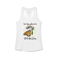 CC Blu's White Racerback Sleeper-Tank For Women Matches CC Blu Monarch Miracle "Little-boy" Shorts, Socks & Lounge Pants.