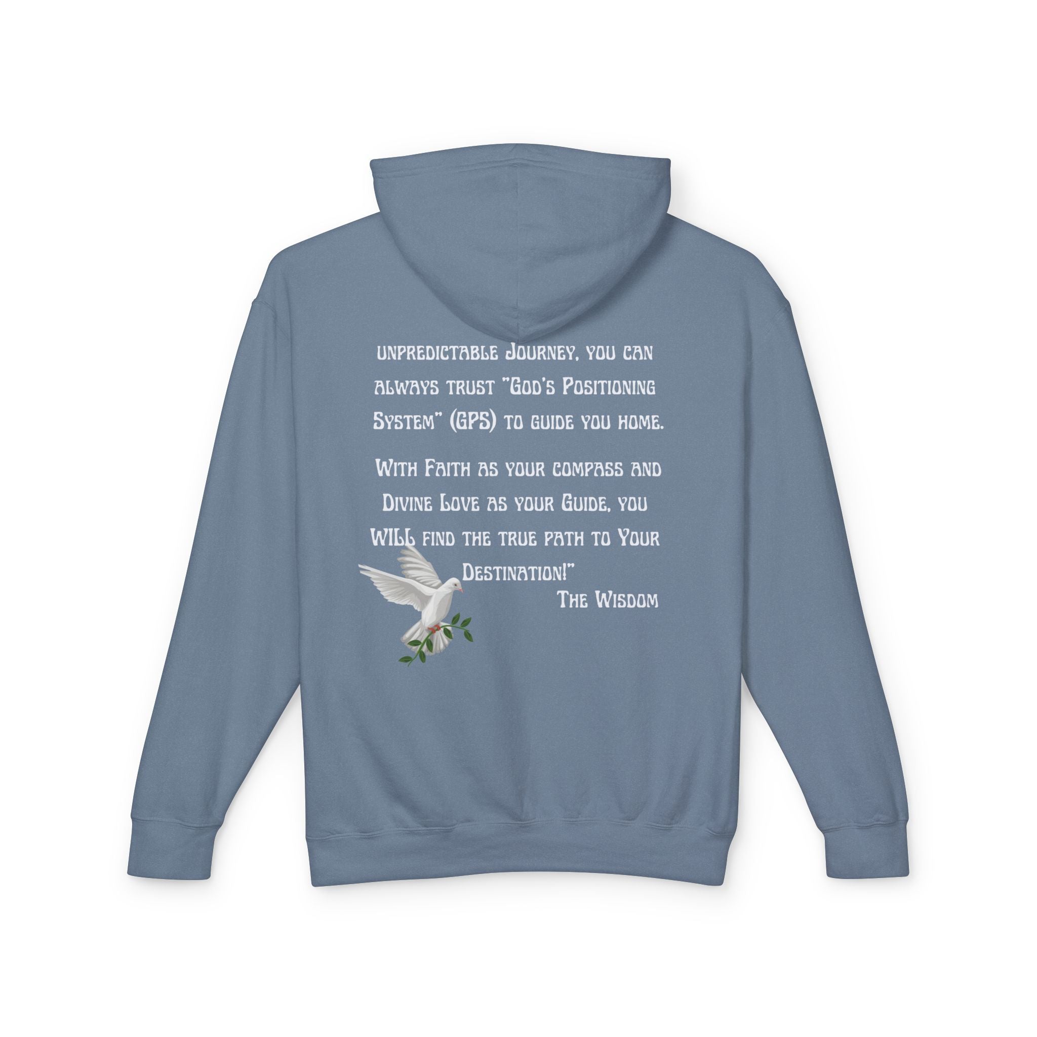 GPS Blue Jean SlumberWear Hooded Sleep-Shirt Designer Premium Quality. With-A-Message Just 4 You!.
