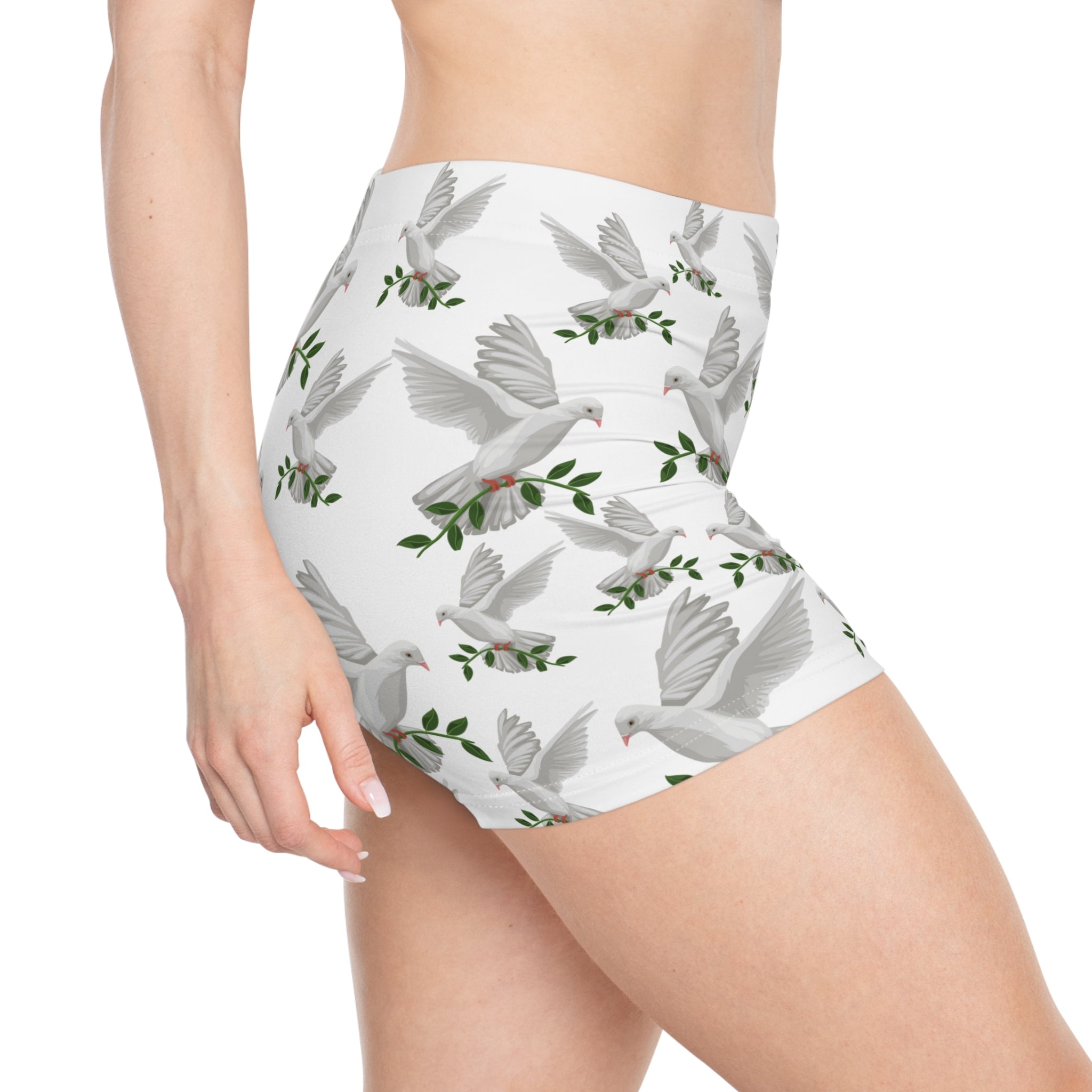 God's GPS Inspirational Women's White "Little Boy" Shorts. Match Them With CC Blue SlumberWear With-A-Message.