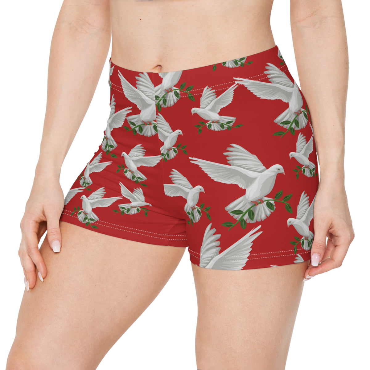 God's GPS Inspirational Women's Simply Red "Little Boy" Shorts. Match Them With CC Blu SlumberWear With-A-Message.