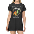 Women's  Monarch Miracle Bashful Black Sleeper T-Dress With Inspirational Message! Add CC Blu's Matching Undies & Socks!