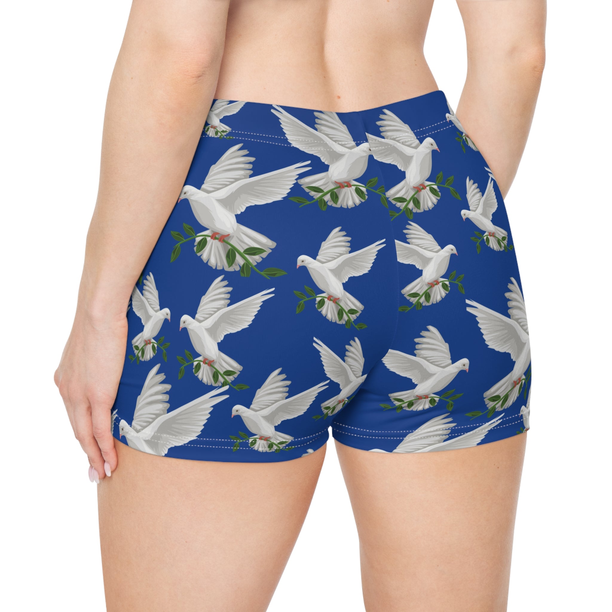 God's GPS Inspirational Women's Blue"Little Boy" Shorts. Match Them With CC Blue SlumberWear With-A-Message.