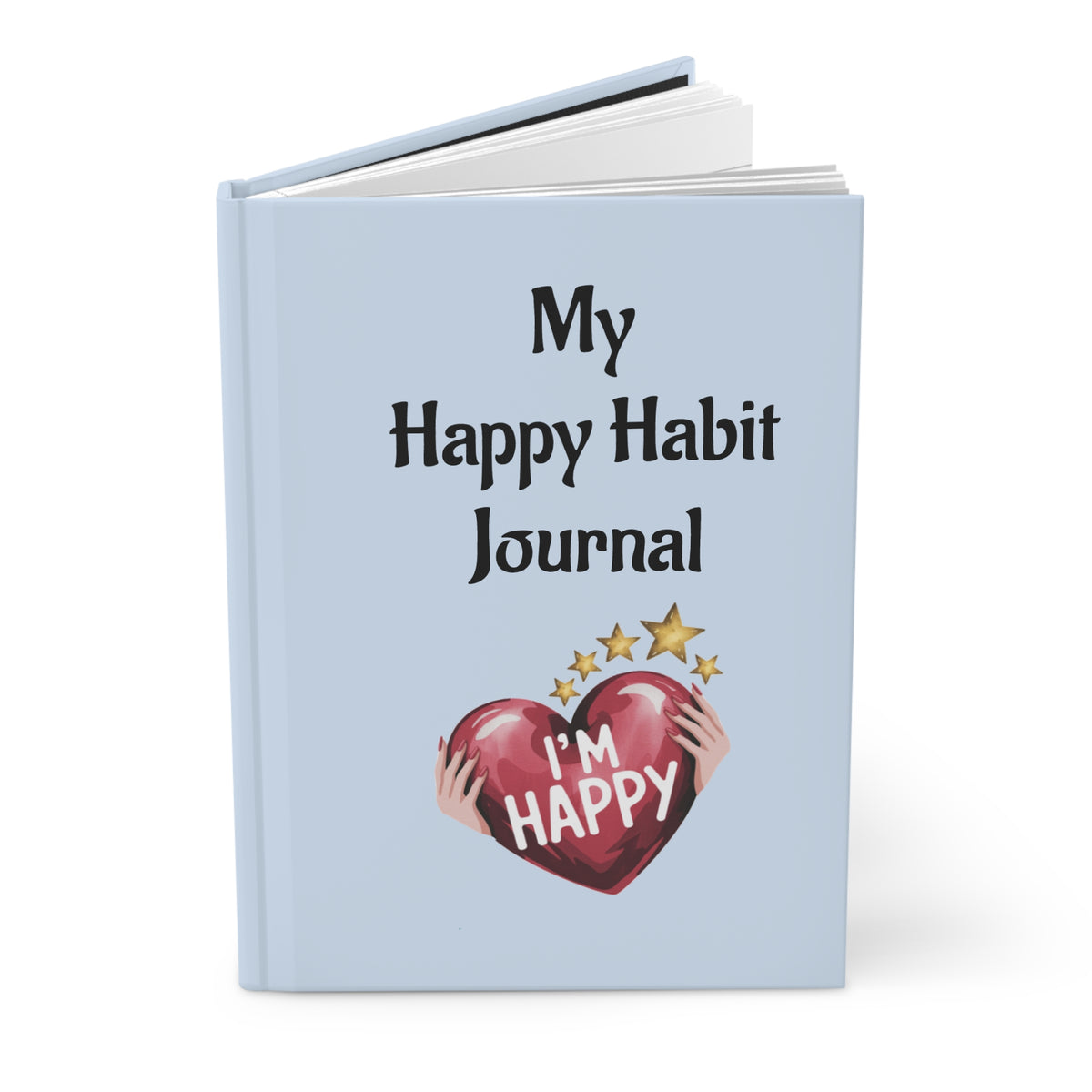 Happy Habit Blue Life-Tracking Inspirational Hardcover Journal. Add CC Blu SlumberWear Mix & Match Mug, Sleep-Shirt, With-A-Message, PJ Pants, & Socks!