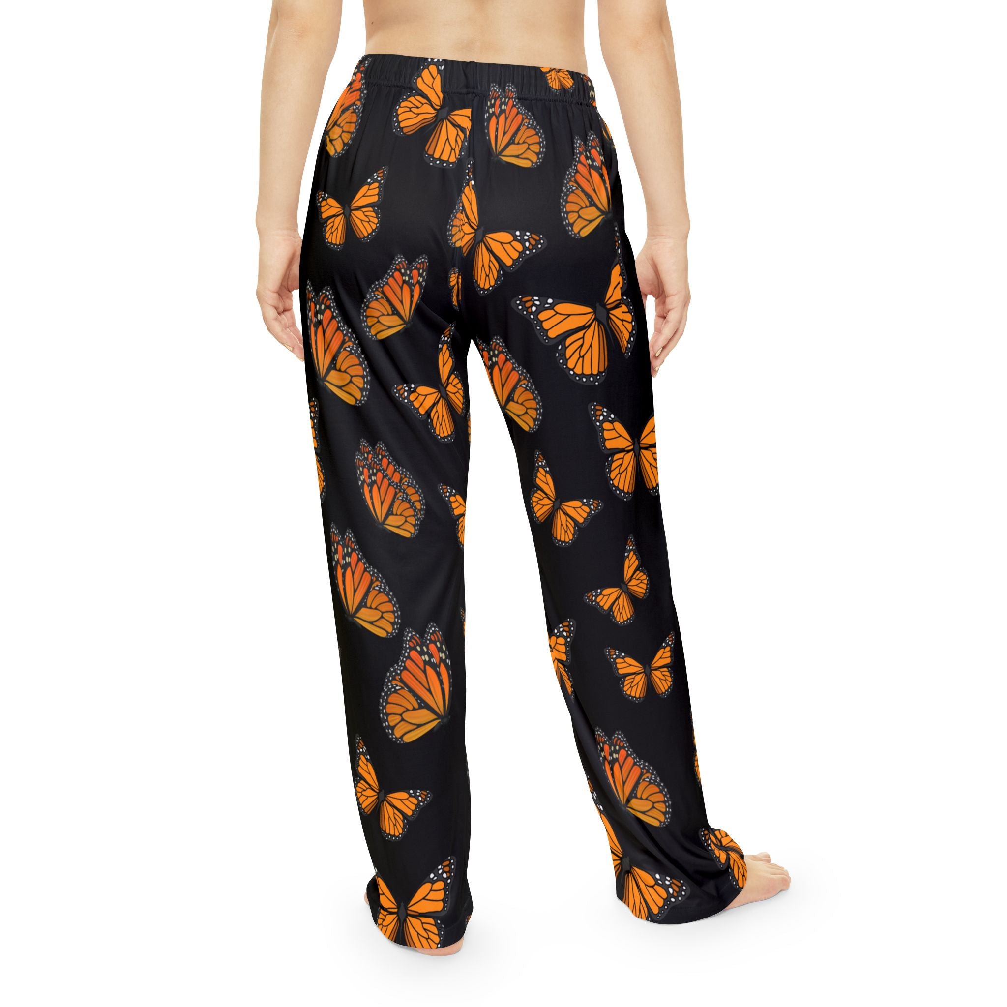 Women's Inspirational Monarch Miracle Black Butterfly Pajama Pants. Mix & March With CC Blu's Sleep Tops & Socks!