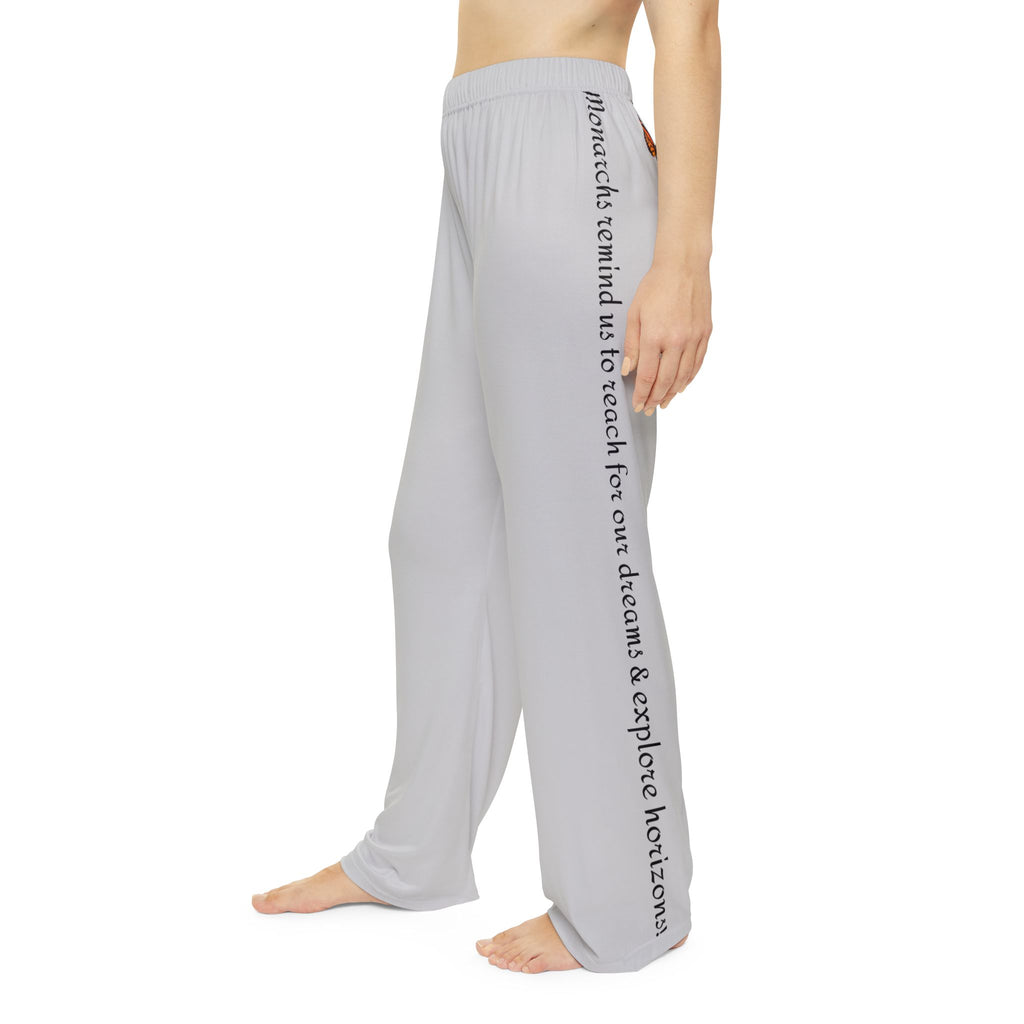 Women's Inspirational Sport Grey Monarch PJ Bottoms With-A-Message! Mix & Match With CC Blu's SlumberWear Gift Sets For Women.