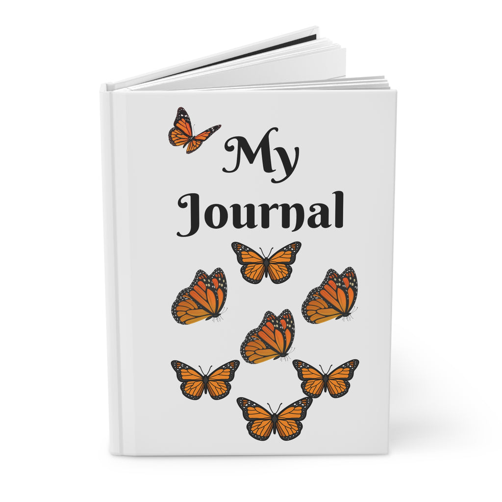 Monarch Miracles White Hardcover Life-Tracking Journal is Perfect With White Matching Monarch Miracle Good Morning Mug!