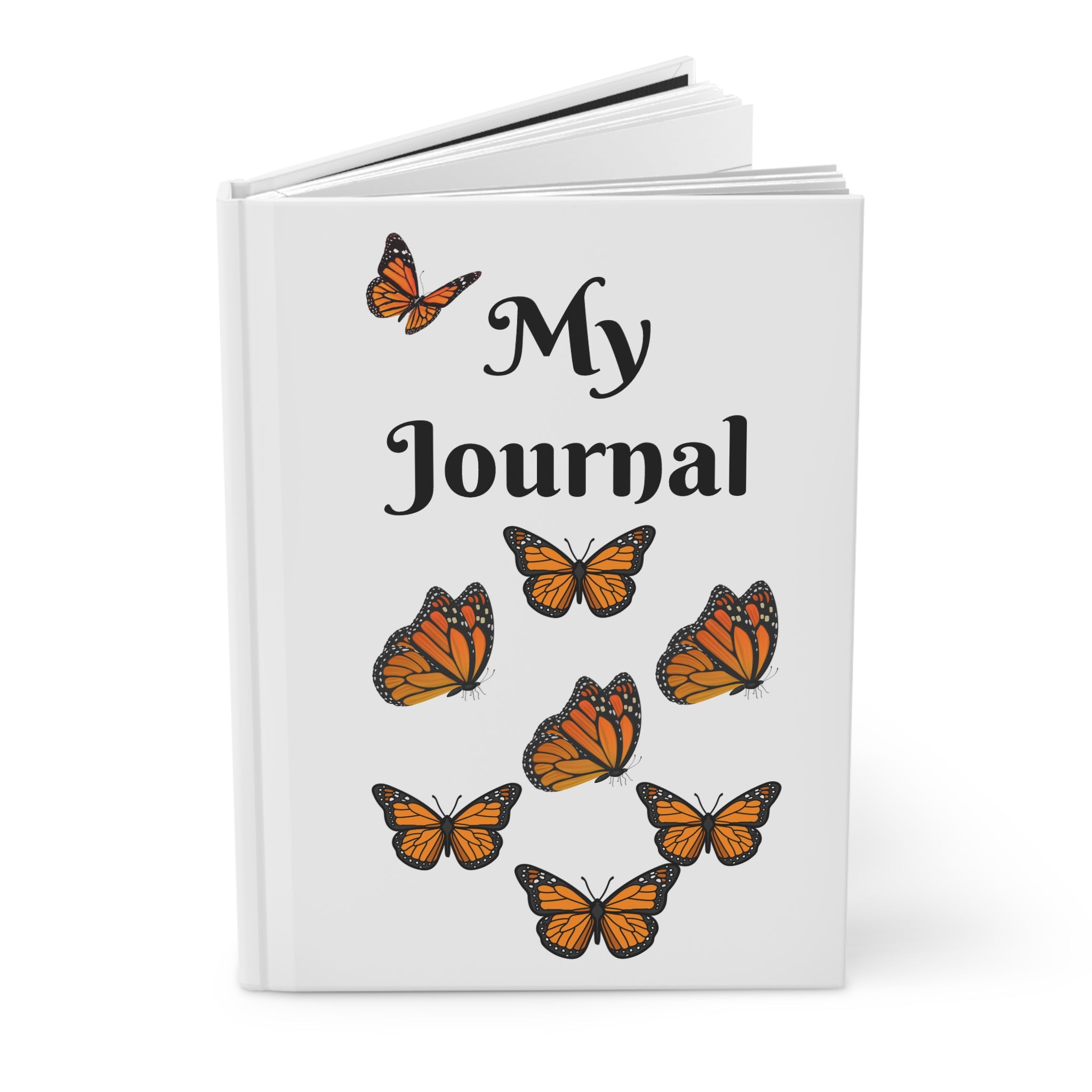 Monarch Miracles White Hardcover Life-Tracking Journal is Perfect With White Matching Monarch Miracle Good Morning Mug!