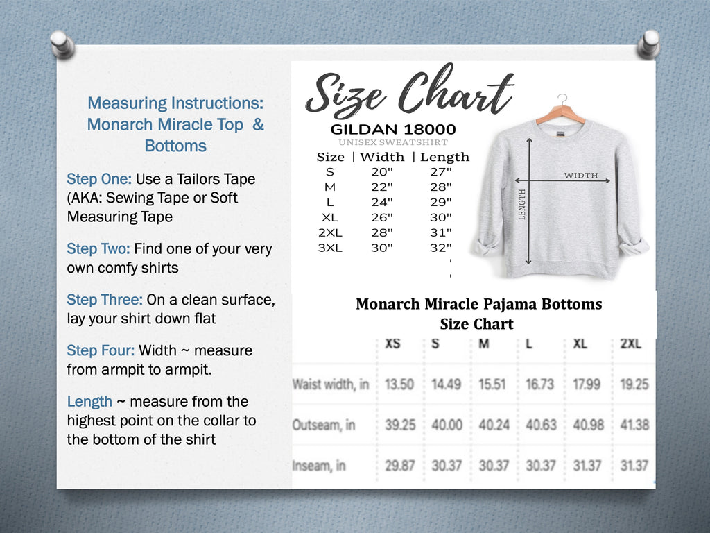 Women's Inspirational Monarch Sports Grey Sweatshirt Pajama Top! Mix & Match CC Blu's PJ Pants & Socks To Enhance Your Sleep!