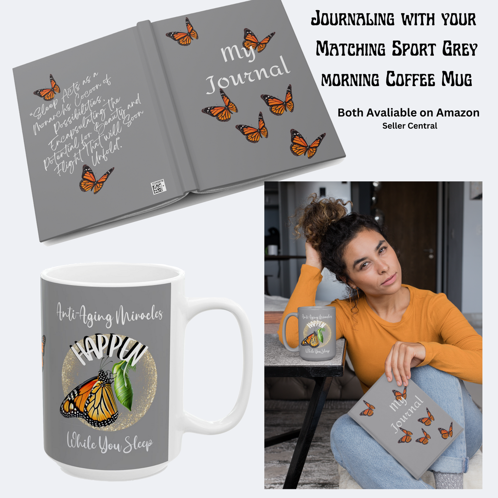 Monarch Miracles Sport Grey 15oz Designer "Mug-With-A-Message."  Start Your Day Ready to Fly!