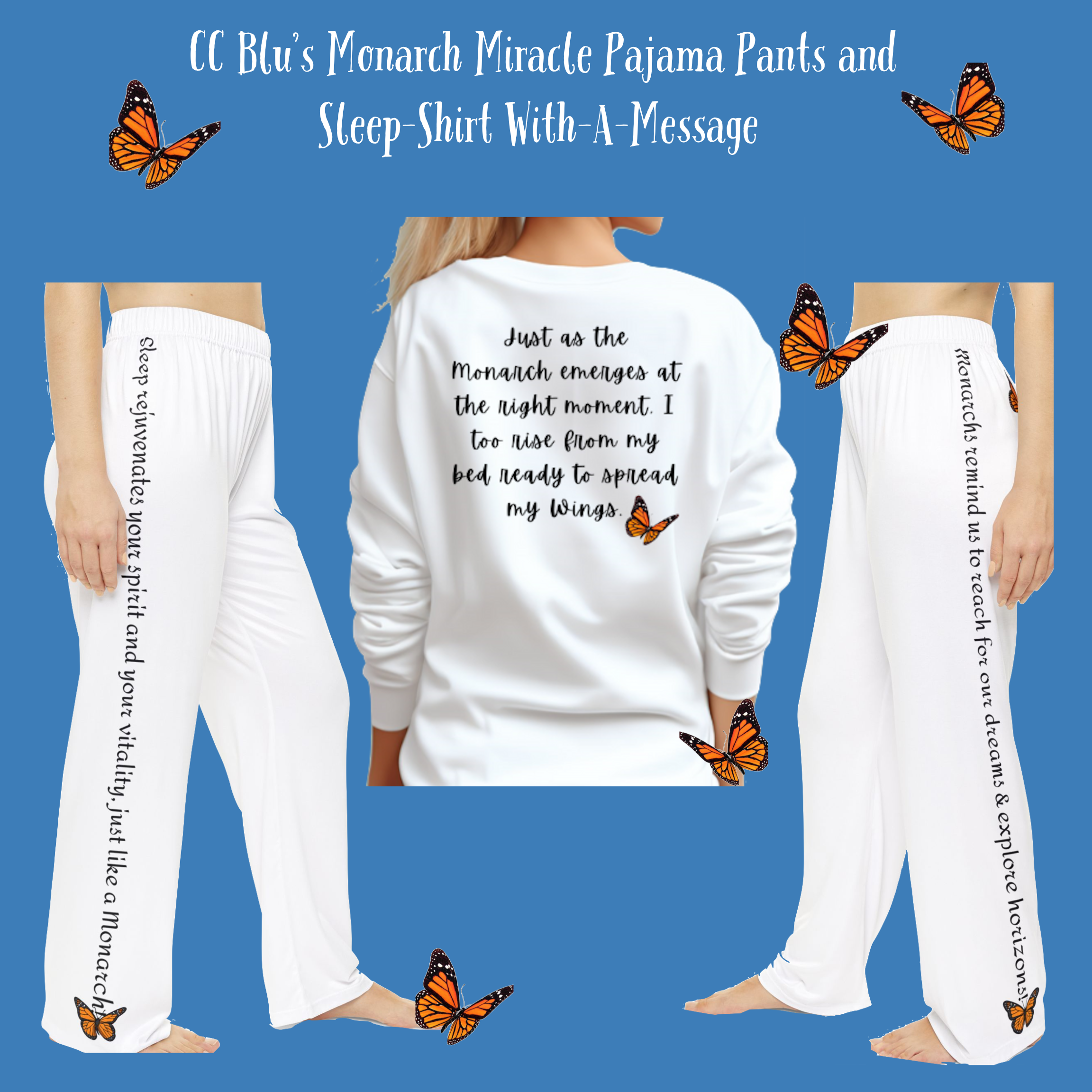 Monarch Miracle White PJ Sleep-Top Mix & Match With Women's SlumberWear Gift Sets!