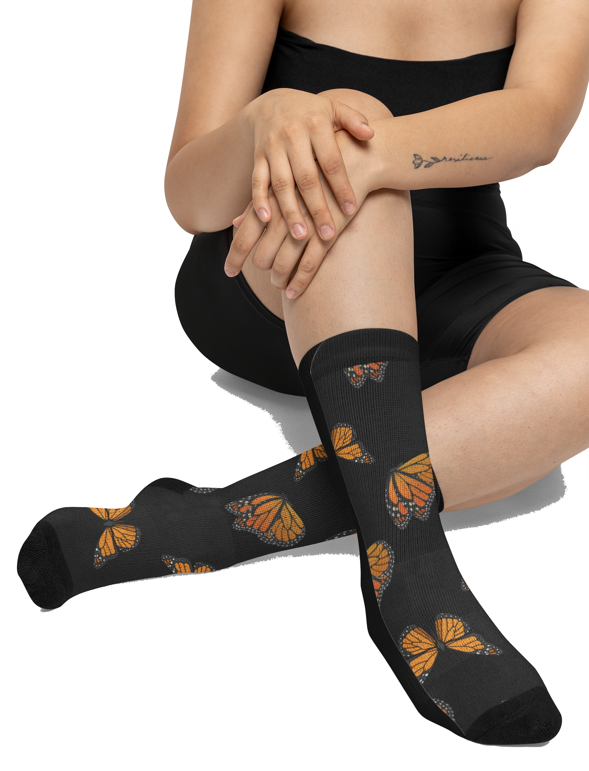 Monarch Miracles Inspirational Black Super  Butterfly Socks!, Made to Mix & Match With All CC Blu SlumberWear!