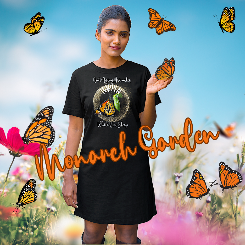 Women's Inspirational Monarch Miracle Bashful Black Hipster Undies! Match It With CC Blu's Sleepshirt T-Dress & Socks