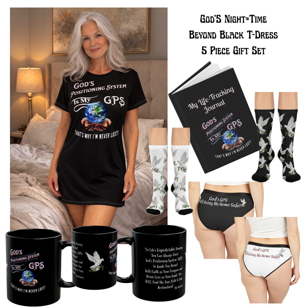 GPS Hardcover Personal  Soul-Tracking Journal. Match It With Black Morning Mug With-A-Message!