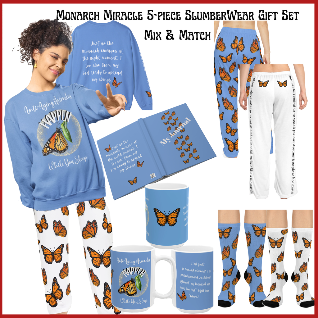Monarch Miracle Inspirational Carolina Blue Cushioned Heel-&-Toe Stretch Socks. Mix & Match With CC Blu Gift Sets.