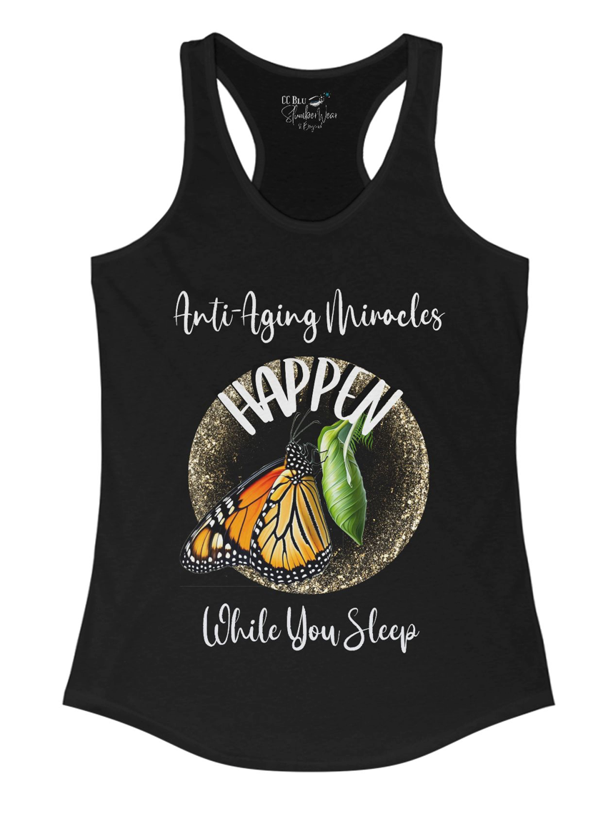 Women's Monarch Miracle  Black "Little-Boy Butterfly Shorts", Designed to Match CC Blu's Black Racerback Sleeper-Tank & Socks!