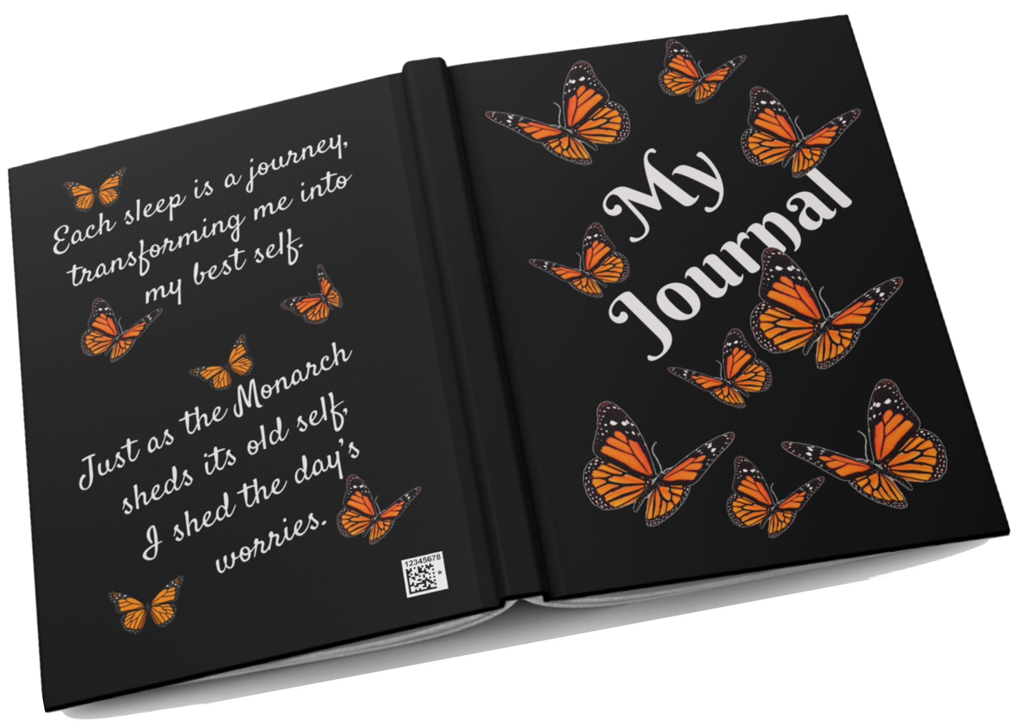 Monarch Miracles Black Hardcover Life-Tracking Journal Fits Perfect With CC Blu's Matching Miracle Mug!