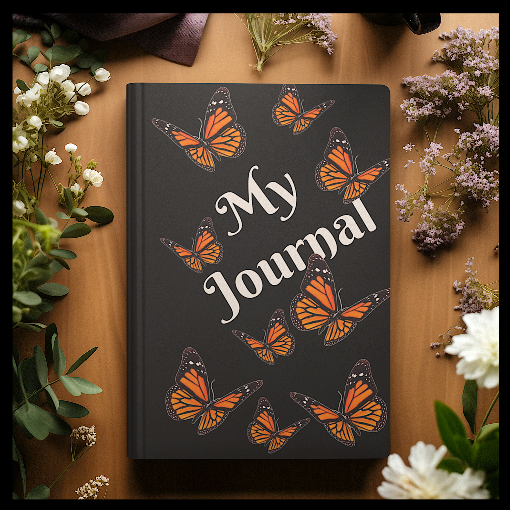 Monarch Miracles Black Hardcover Life-Tracking Journal Fits Perfect With CC Blu's Matching Miracle Mug!