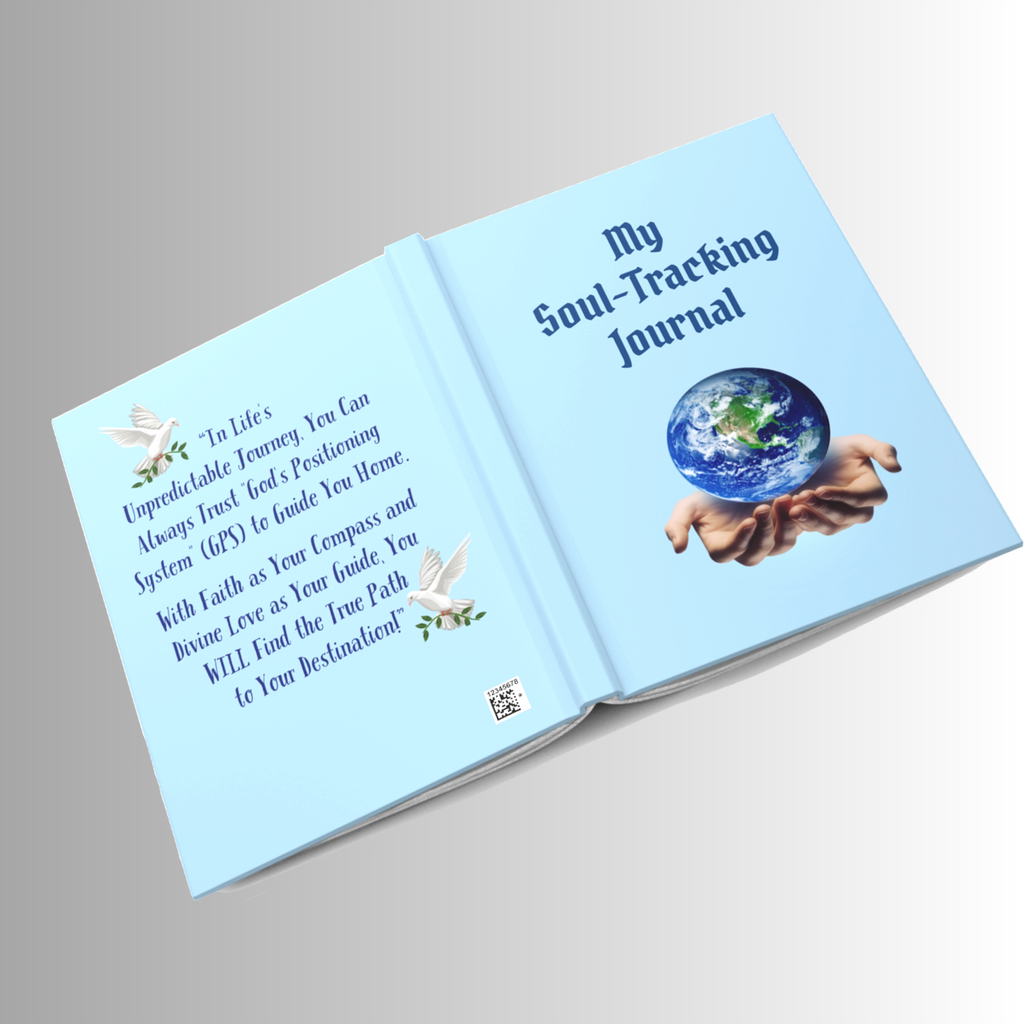 GPS Lite Blue Hardcover "Inner-voice" Personal Journal. Pair it with CC Blu's Matching 15oz Morning Mug & SlumberWear.