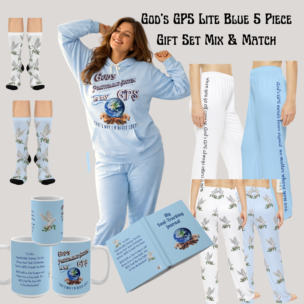 CC Blu Divine Directions Down Both Legs Pajama Pants. Pair With CC Blu's God's Positioning System Collection.