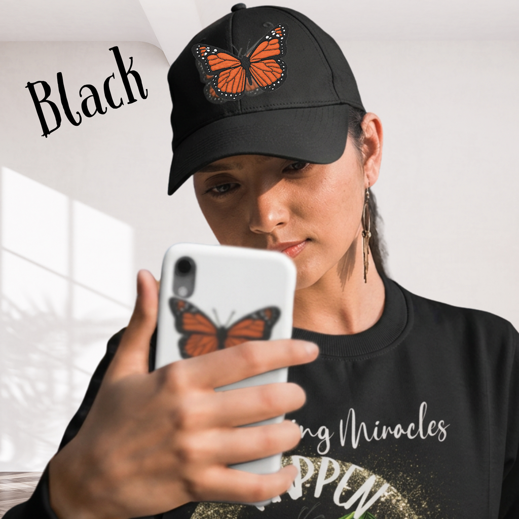 Monarch Miracle Inspirational Butterfly Dad Hat — Inspiring Women to Rest, Renew, and Fly Fearless