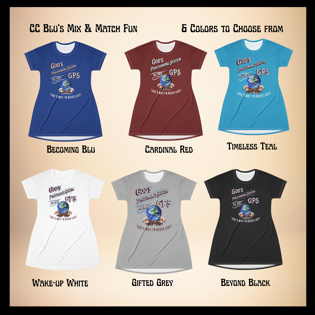 God's GPS Inspirational Women's Black "Little Boy" Shorts. Match Them With CC Black SlumberWear With-A-Message.