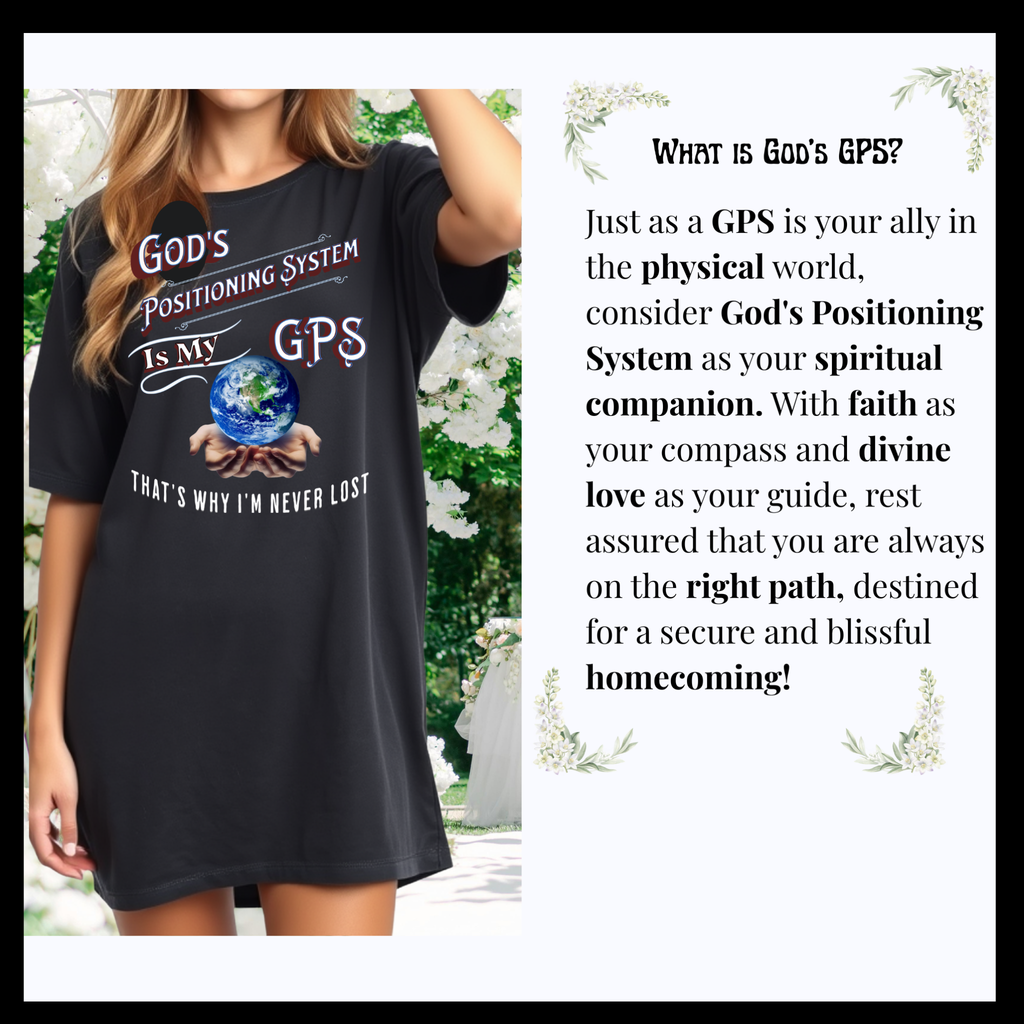 God's GPS Inspirational Women's Black "Little Boy" Shorts. Match Them With CC Black SlumberWear With-A-Message.