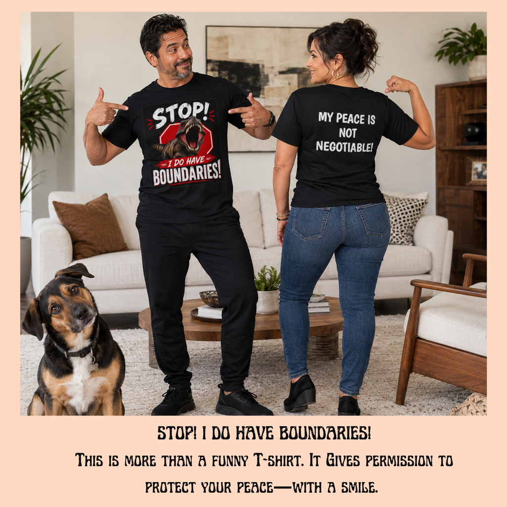 I Do Have Boundaries Black Racerback Sleeper-Tank for Women. Wear It On Your:" DON'T BUG ME DAY!" And Smile!
